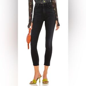 MOTHER High Waisted Looker Ankle Encounters At Night Skinny‎ Jeans Size 28